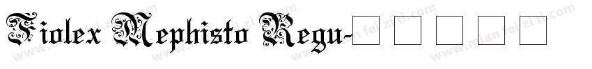 Fiolex Mephisto Regu字体转换